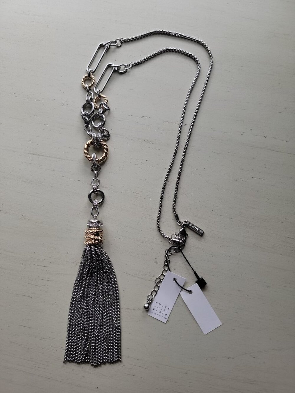 21" White House Black Market Tassel Pendant Necklace Fashion Women Jewelry